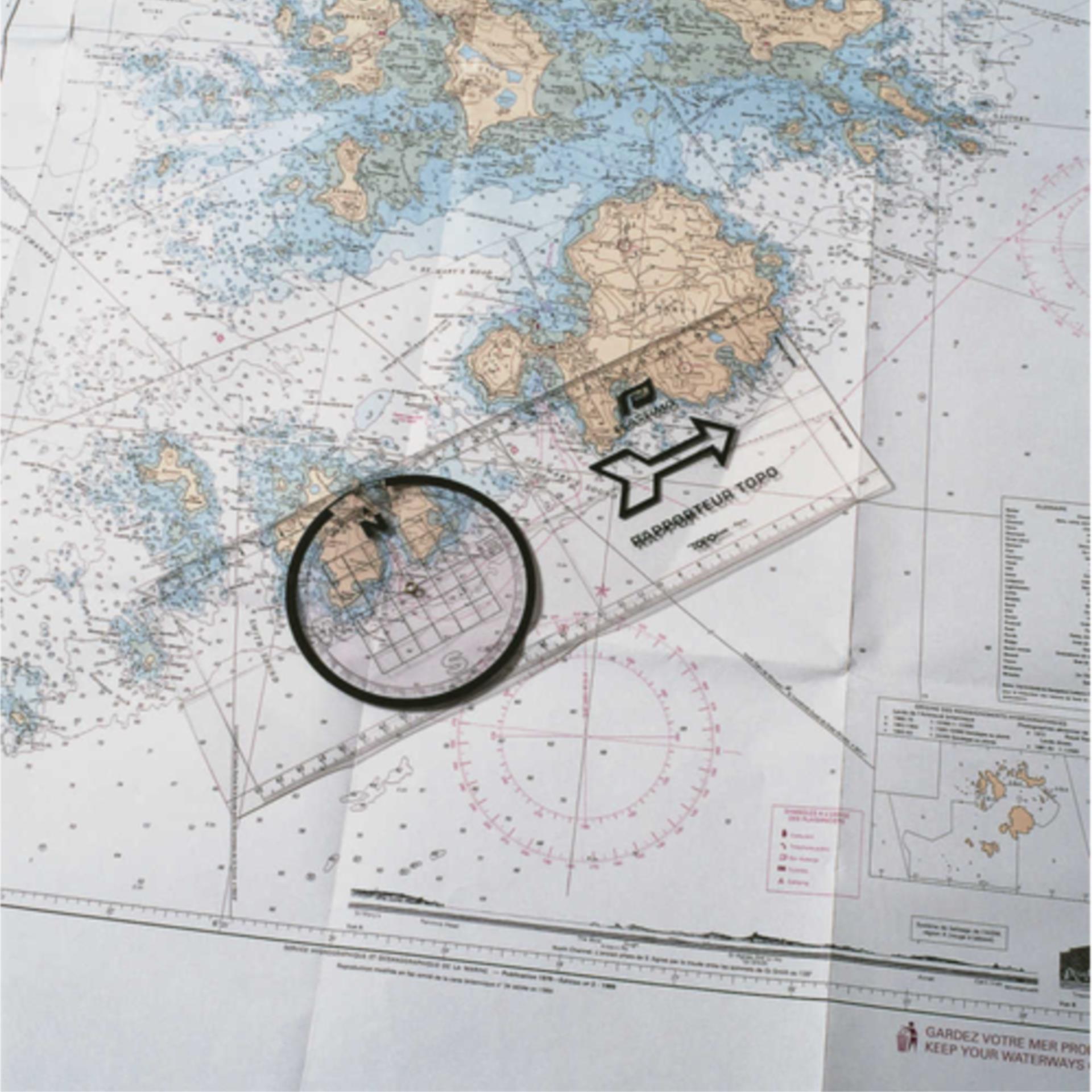 Plastimo Nautisches Kurslineal Bretonisch