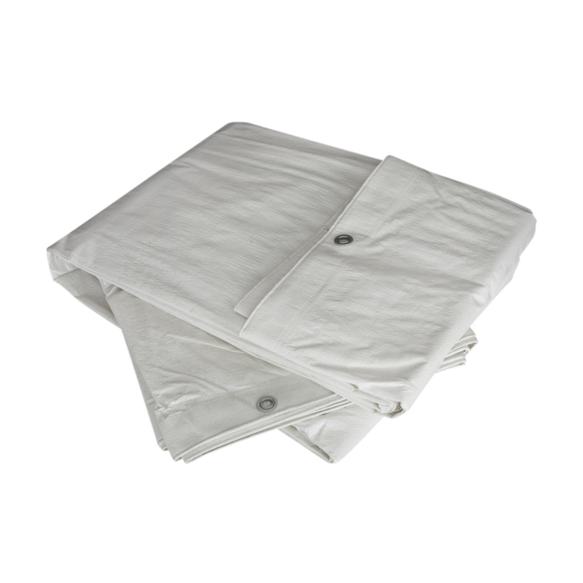 Talamex Gewebeplane 100 g/m² PE weiss, 4 x 5 Meter