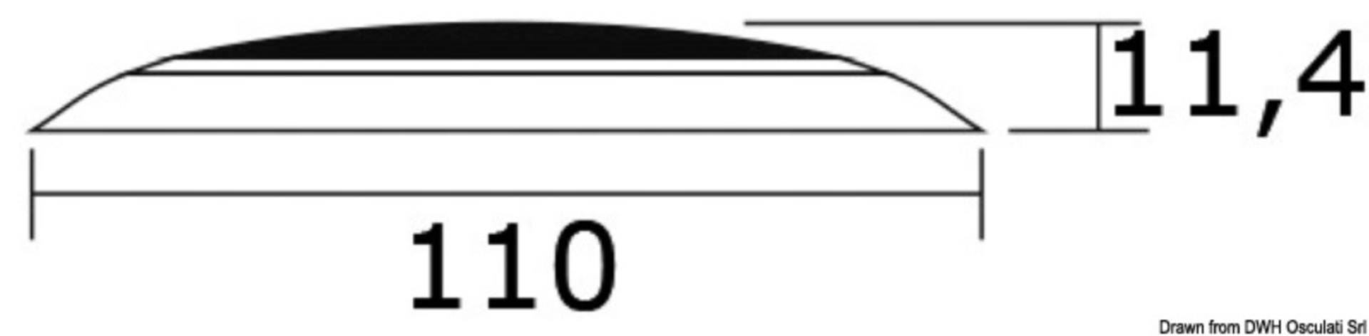 Osculati LED Deckenleuchte 12 V (108 Lumen), 110 mmØ Osculati LED Deckenleuchte 12 V (108 Lumen), 110 mmØ