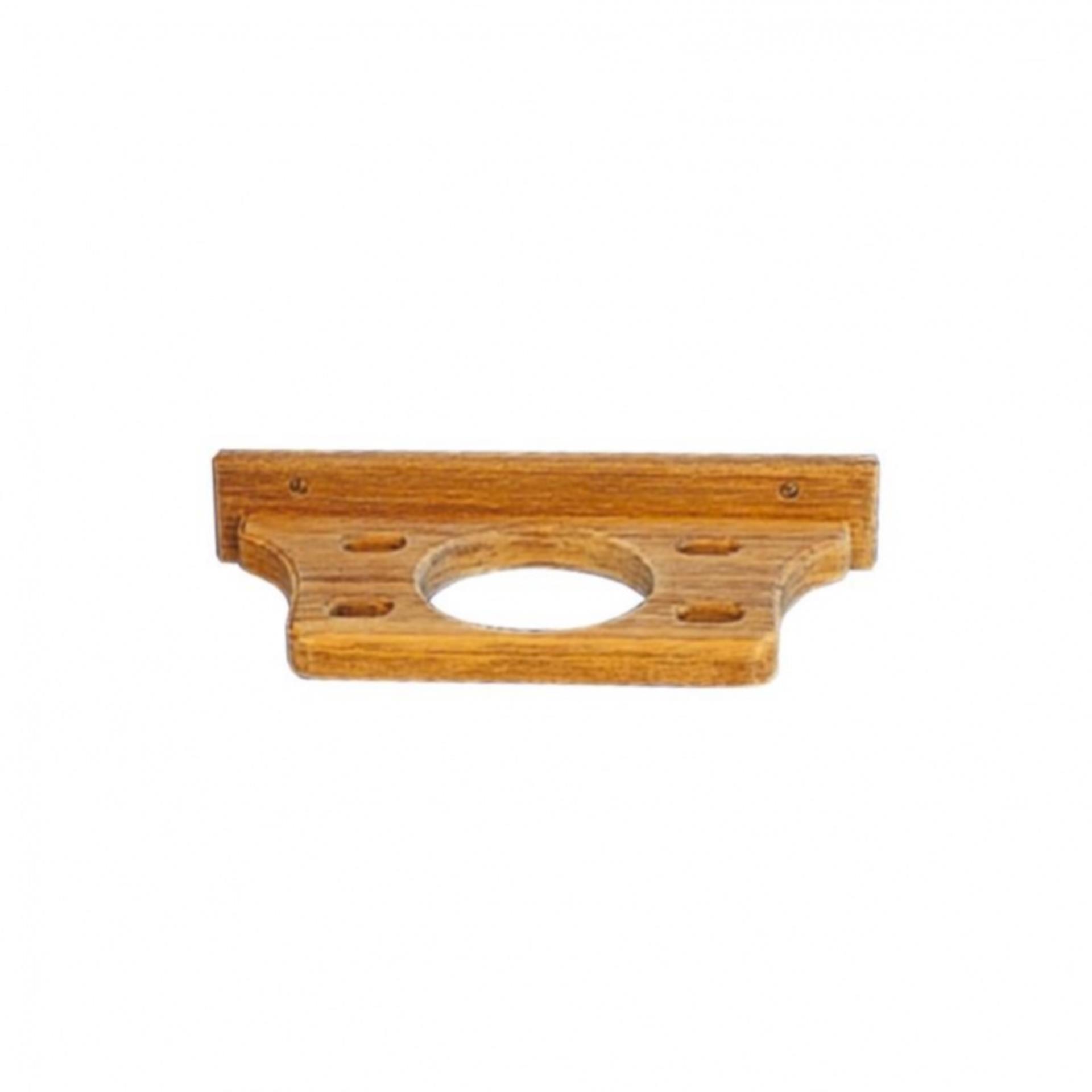 ARC Marine Teak Glas- & Zahbürstenhalter, gerade