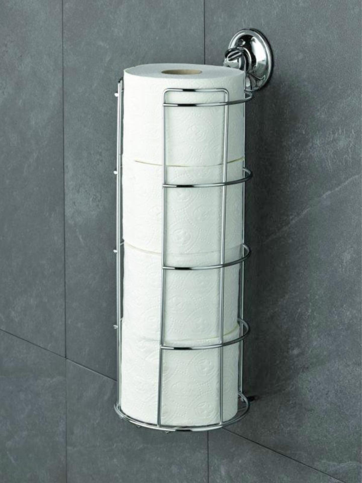 Reimo Haushaltsrollenhalter mit Saugnapf seitlich