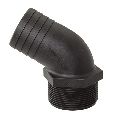 TruDesign Truedesign Schlauchtülle 120° Winkel mit Außengewinde, 1 1/4" (32 mm)