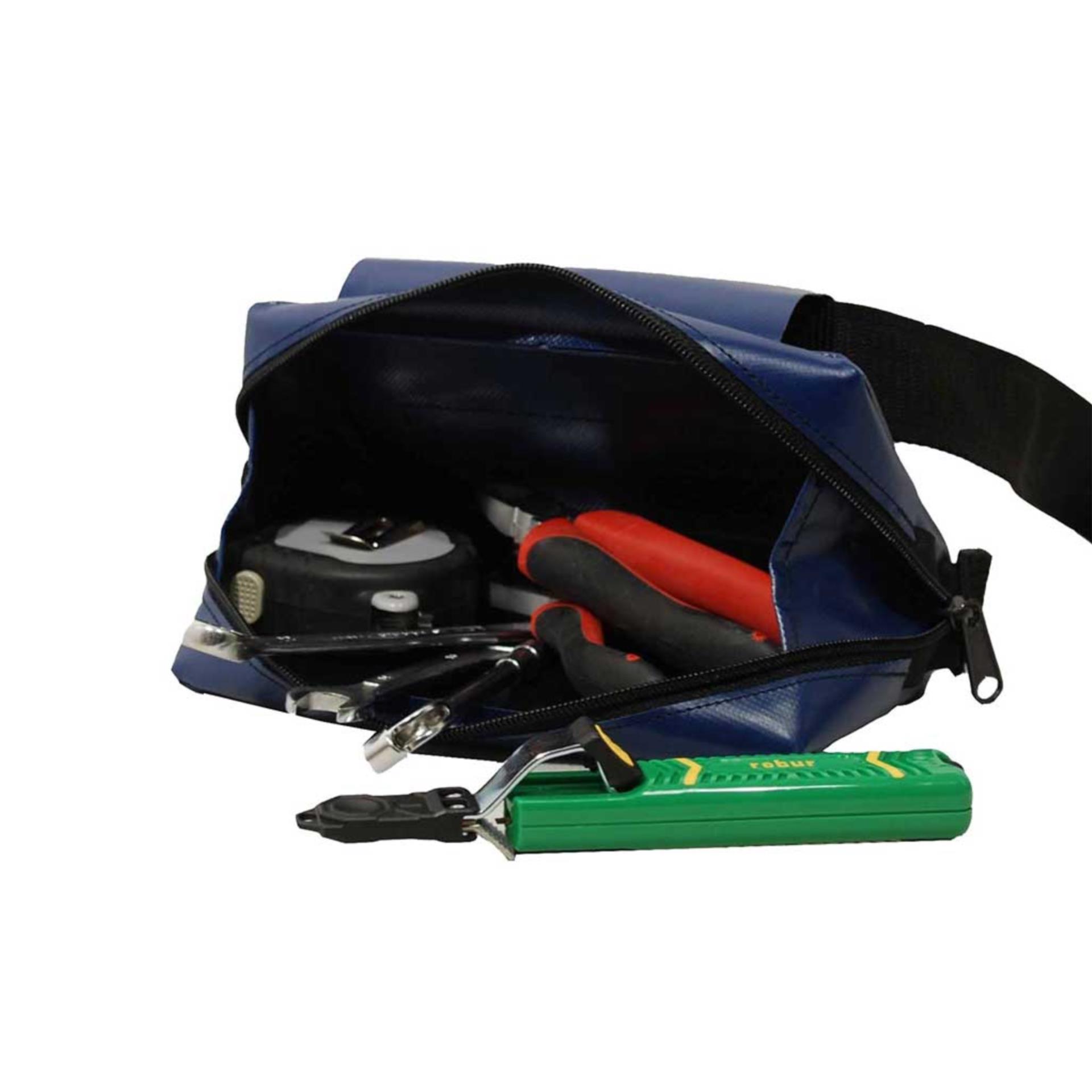 Swi-Tec Gürteltasche / Werkzeugtasche PVC, navyblau 30 x 16 x 6 cm