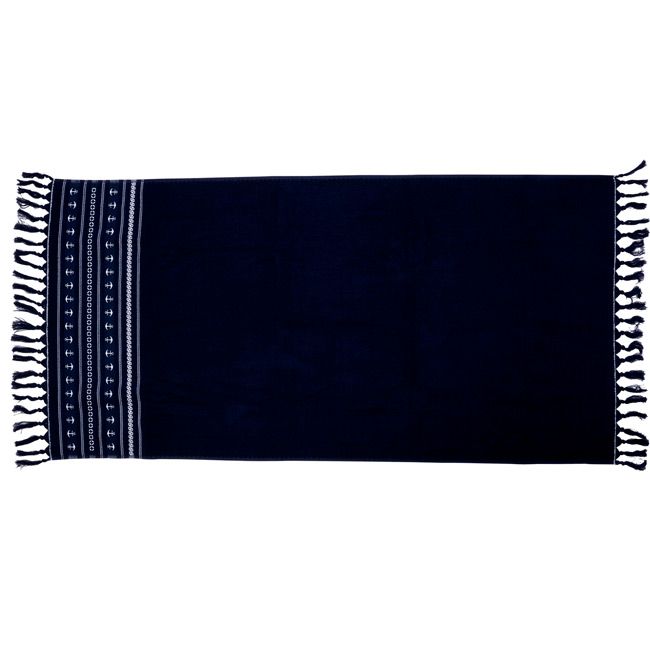 Marine Business Santorini Handtuch Set, Anchors Navy
