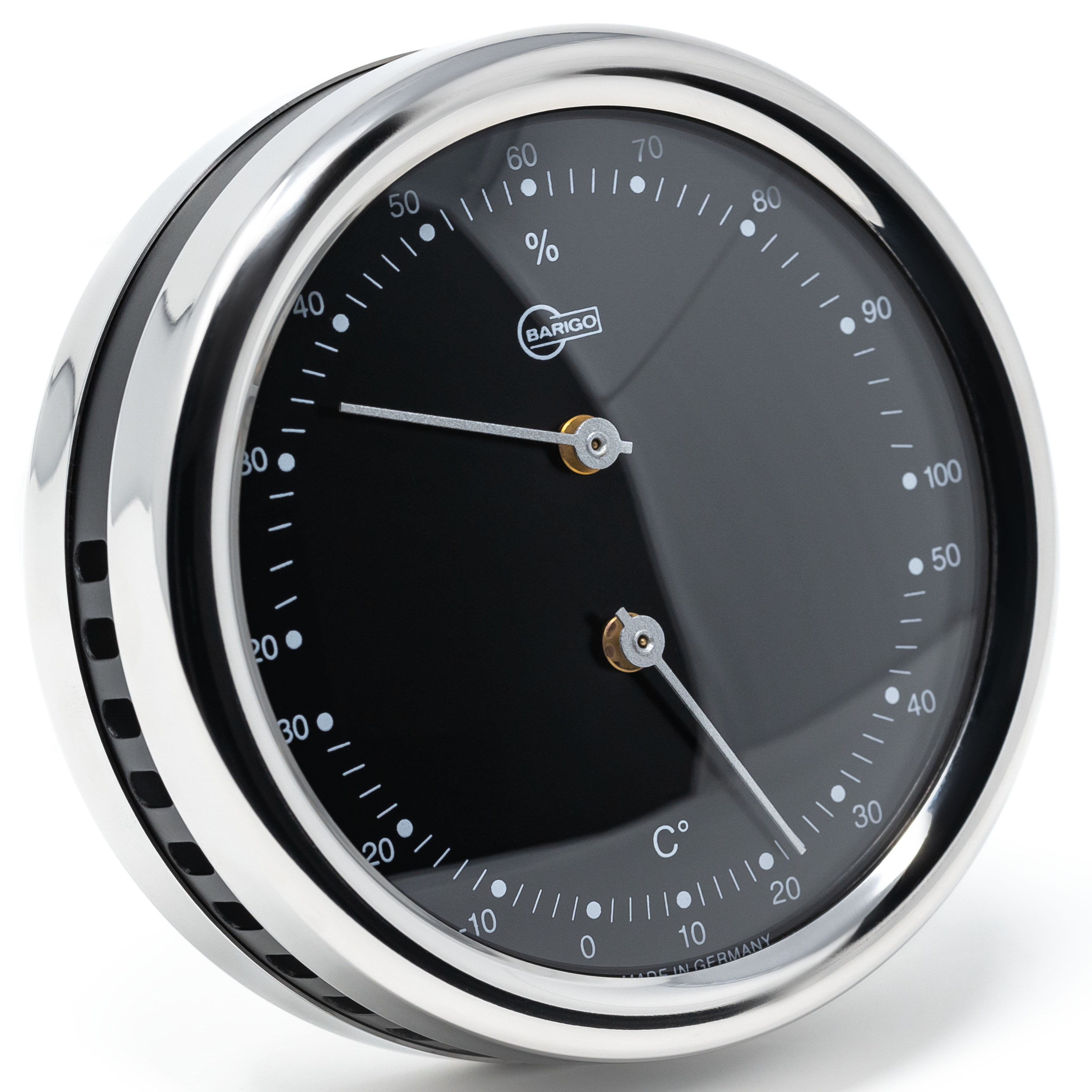 Barigo Orion Thermometer / Hygrometer Edelstahl