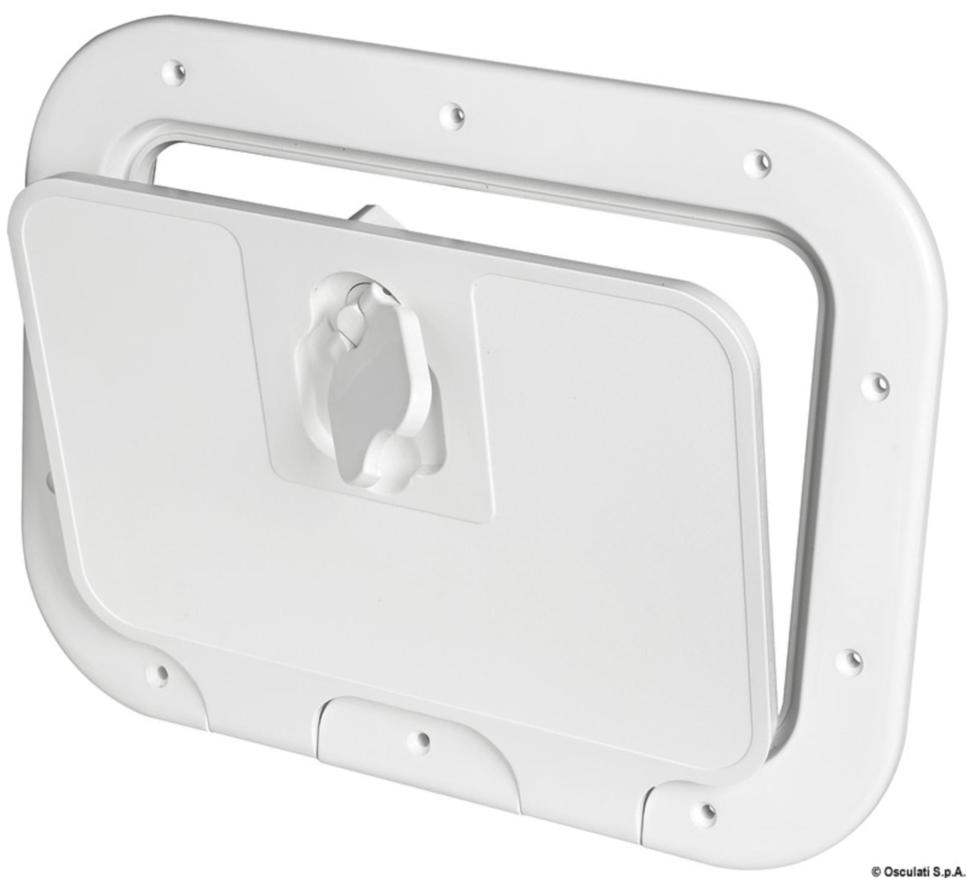Osculati Inspektionsluke 280 x 380 mm, weiß Osculati Inspektionsluke 280 x 380 mm, weiß