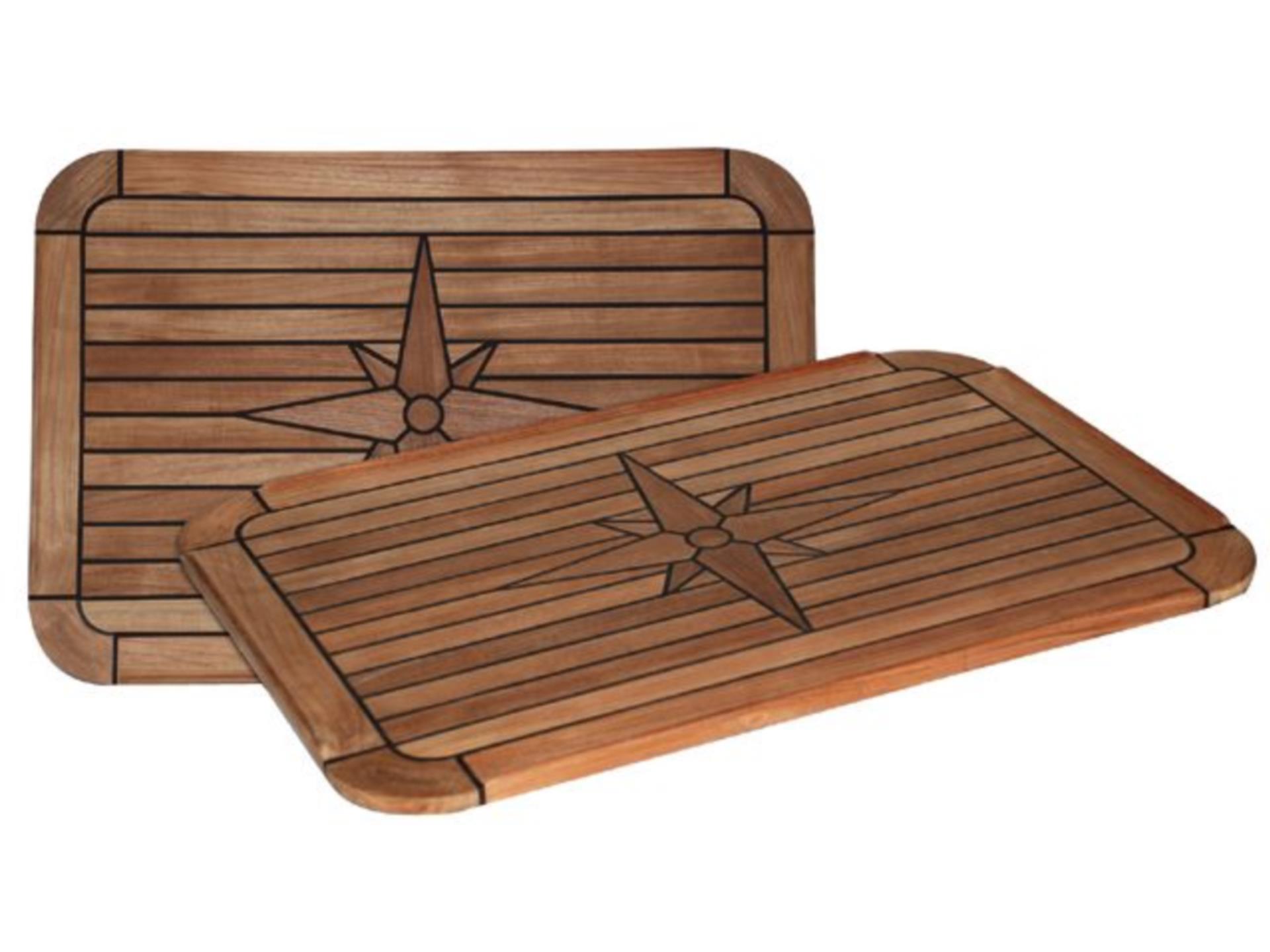 Talamex Teak Tischplatte Soft Square, 37 x 60 cm