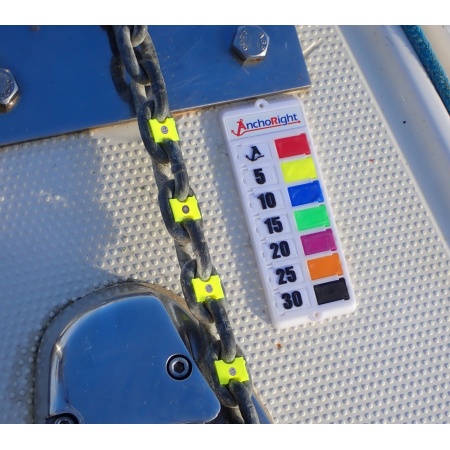 Lindemann ANCHORIGHT Kettenmarkierungsset 10 mm, 6 Farben+ Farbcodetafel