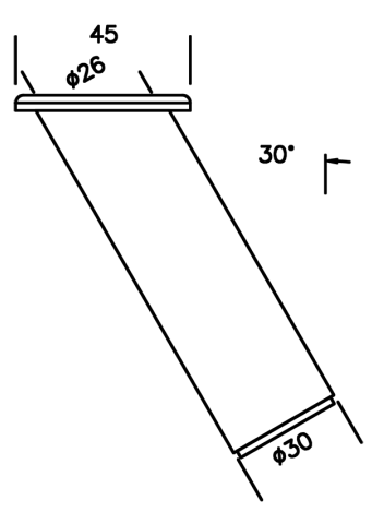 Niro Petersen Flaggenstockhalter Ø innen 26 mm,