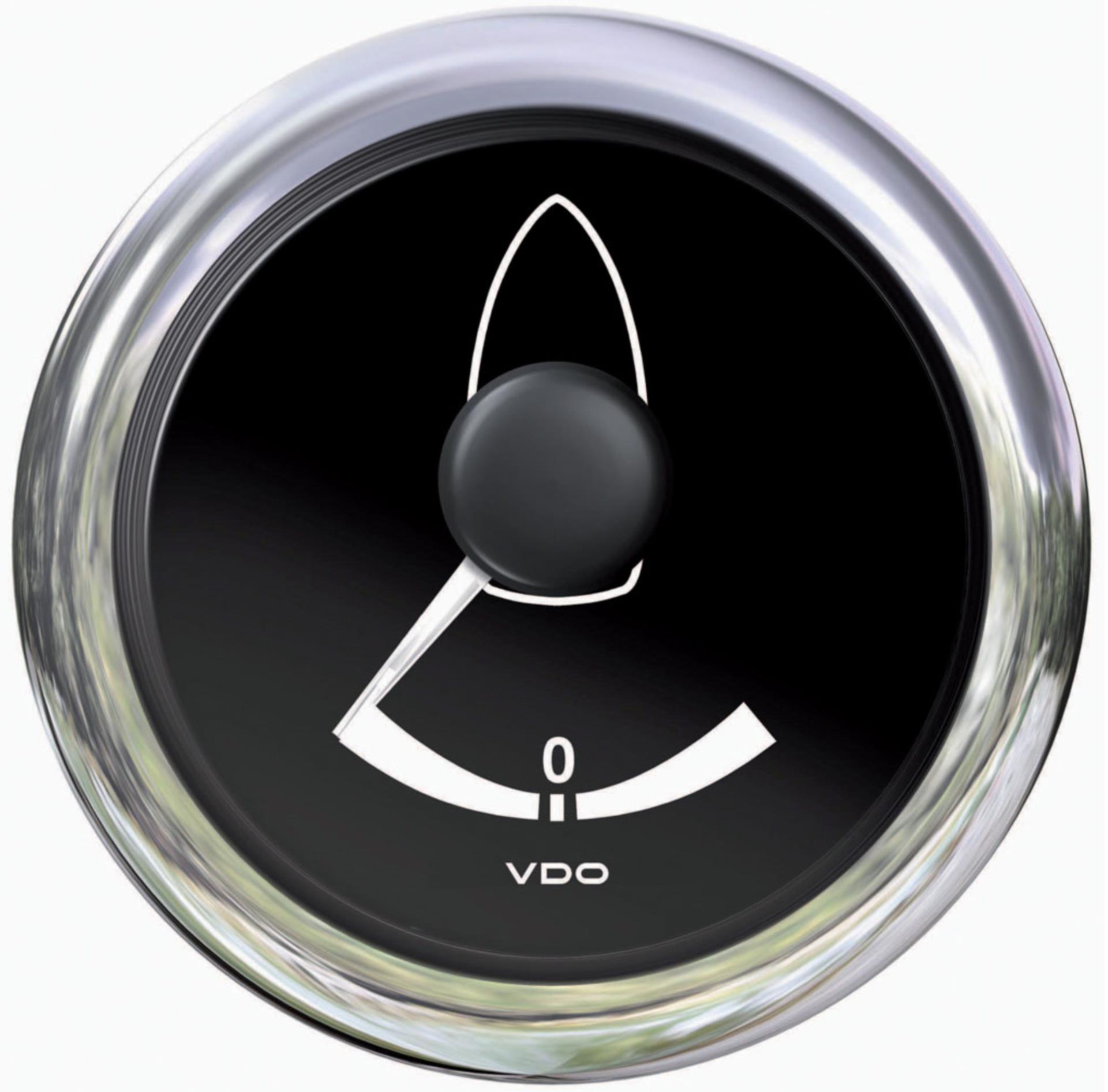 VDO Ruderlagenanzeige 52mmØ 12V, weiß