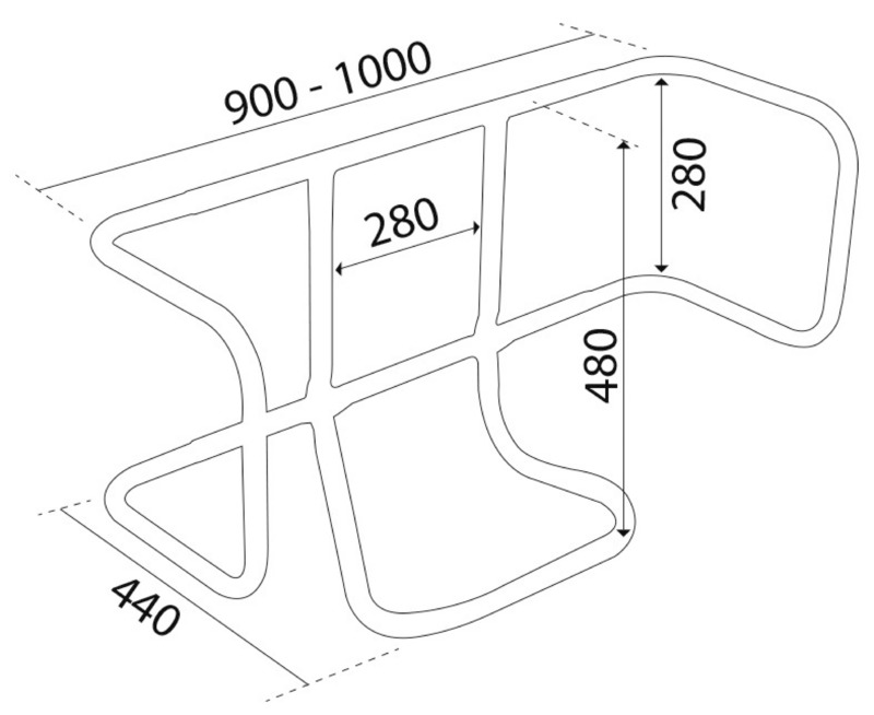 Osculati Universalhalter für Rettungsinseln, waagerecht Osculati Universalhalter für Rettungsinseln, waagerecht