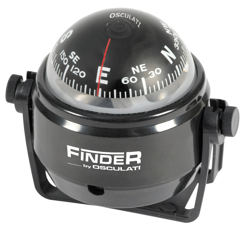 Osculati Finder Kompass 2" mit Bügel schwarz / schwarz