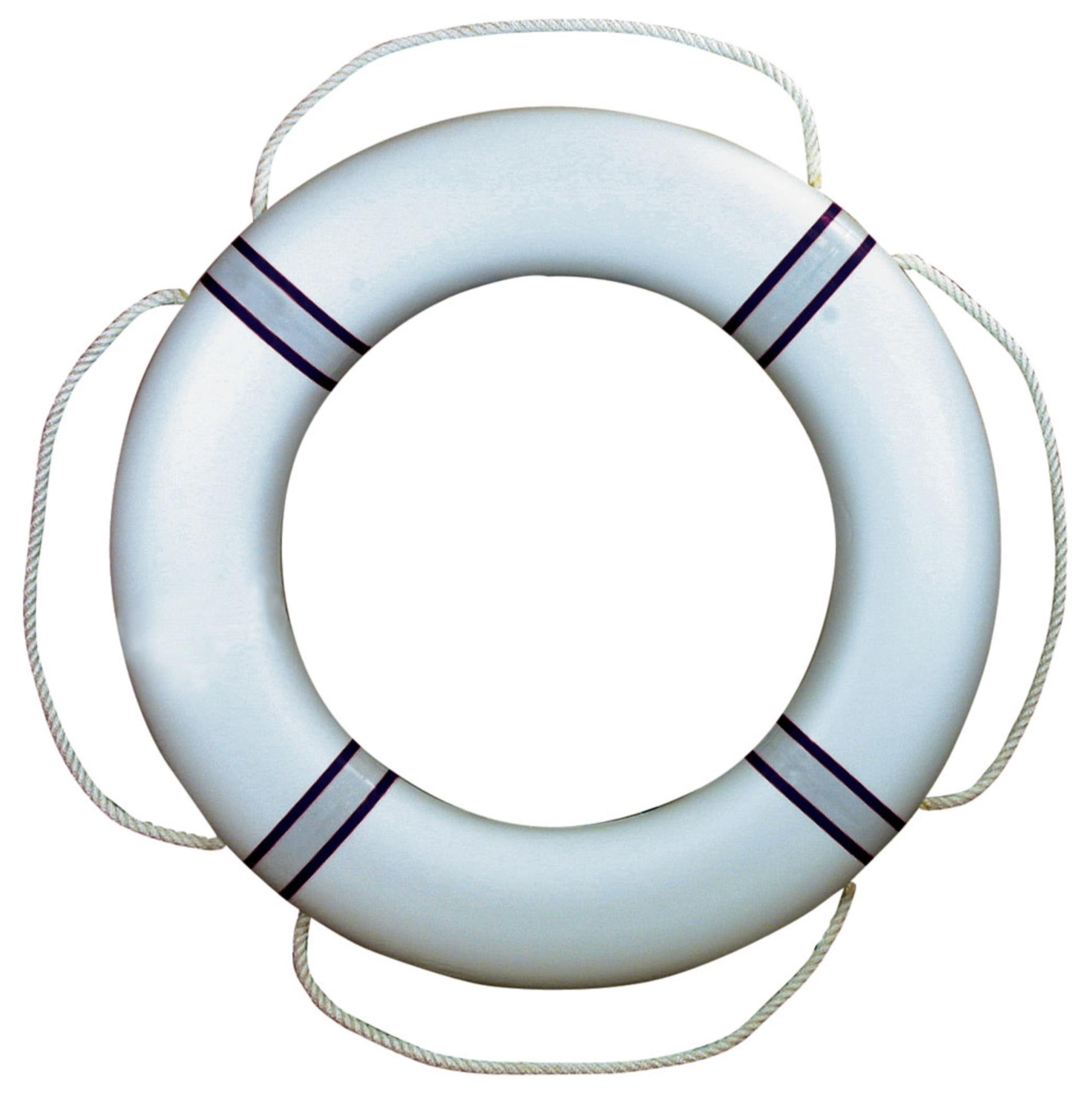 Gotthardt Rettungsring FP380 Weiß mit blauen Reflex-Mannschetten