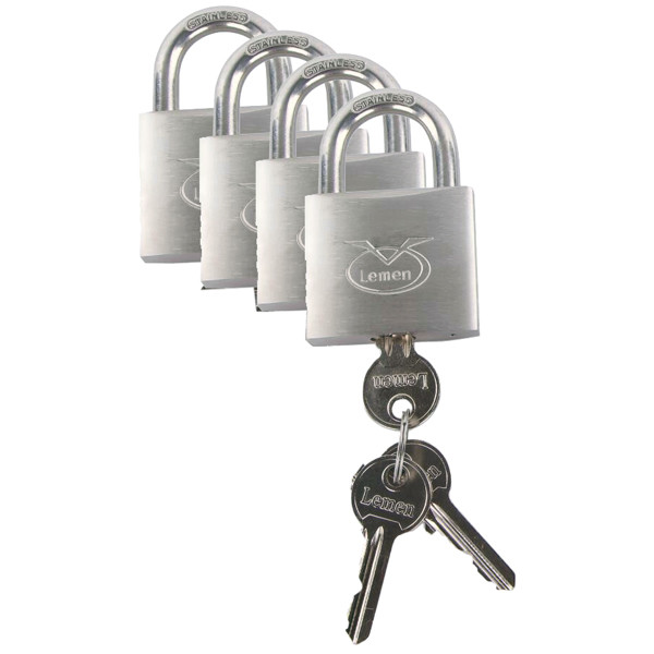 Gotthardt Vorhängeschloss 4 Set, 50 mm