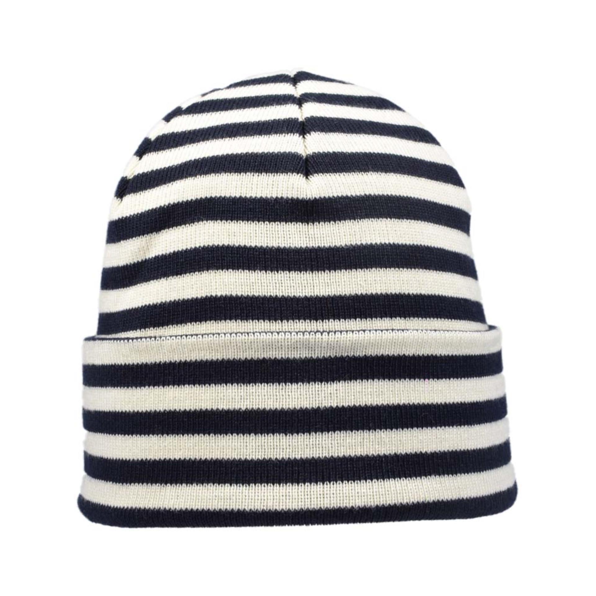 Modas Rollmütze, marine / weiss