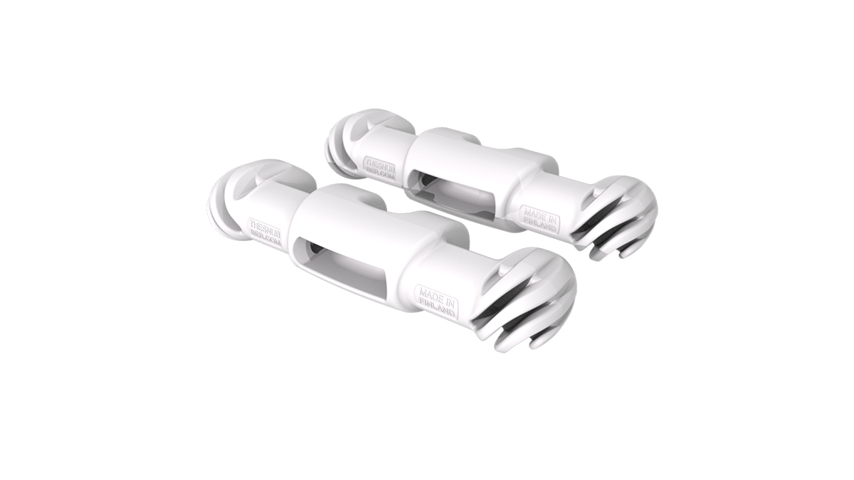 Bukh Snubber Fenderleinen Schnellverschluss weiss, 5 - 8 mmØ (Paar)