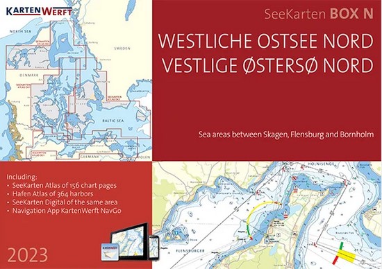 Kartenwerft Seekarten Box N, Seekarten Dänemark