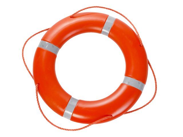 Besto Rettungsring 75 cm orange, Solas mit Reflexstreifen