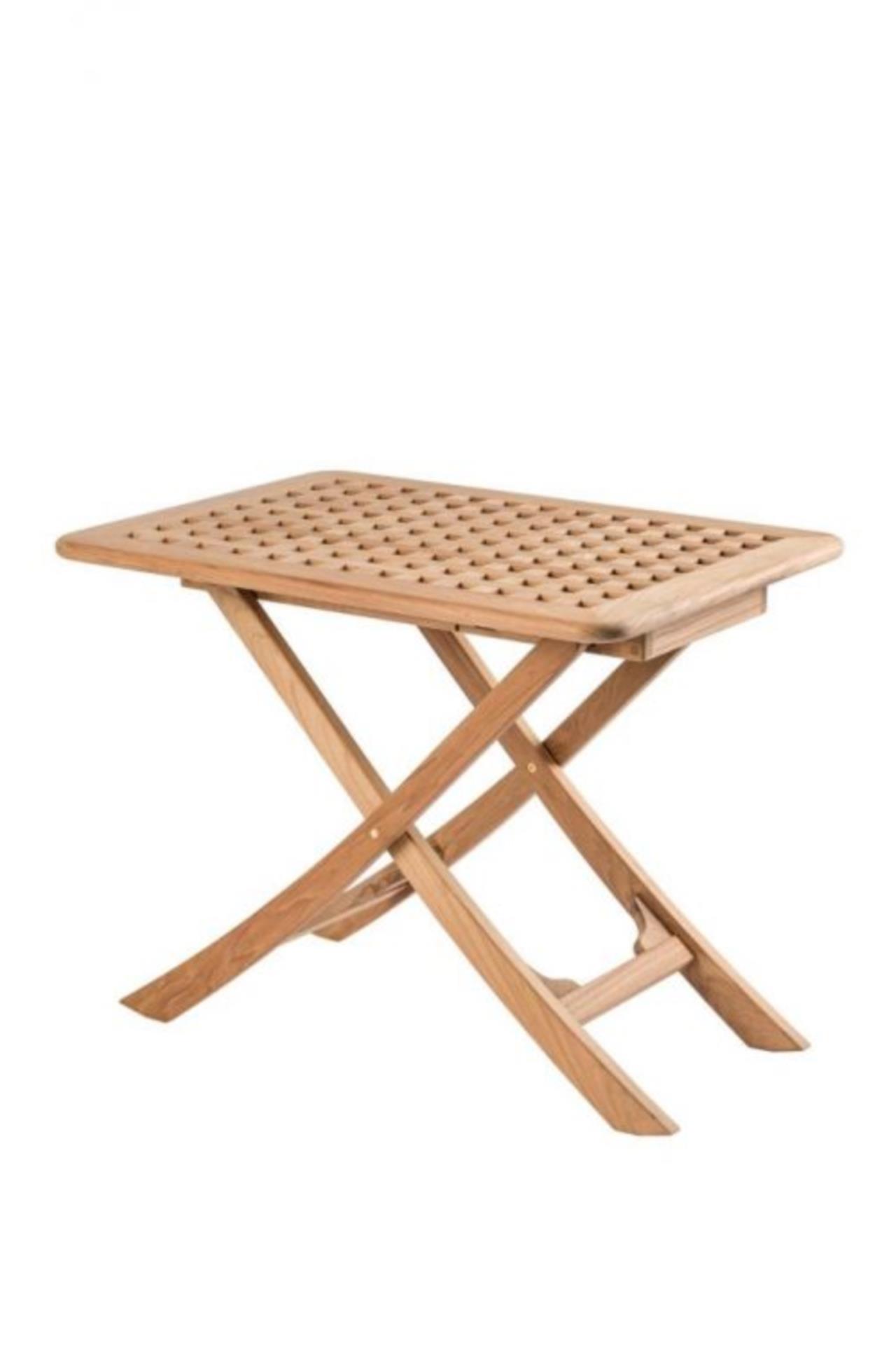 ARC Marine Teak-Klapptisch Monte Carlo, ungeölt