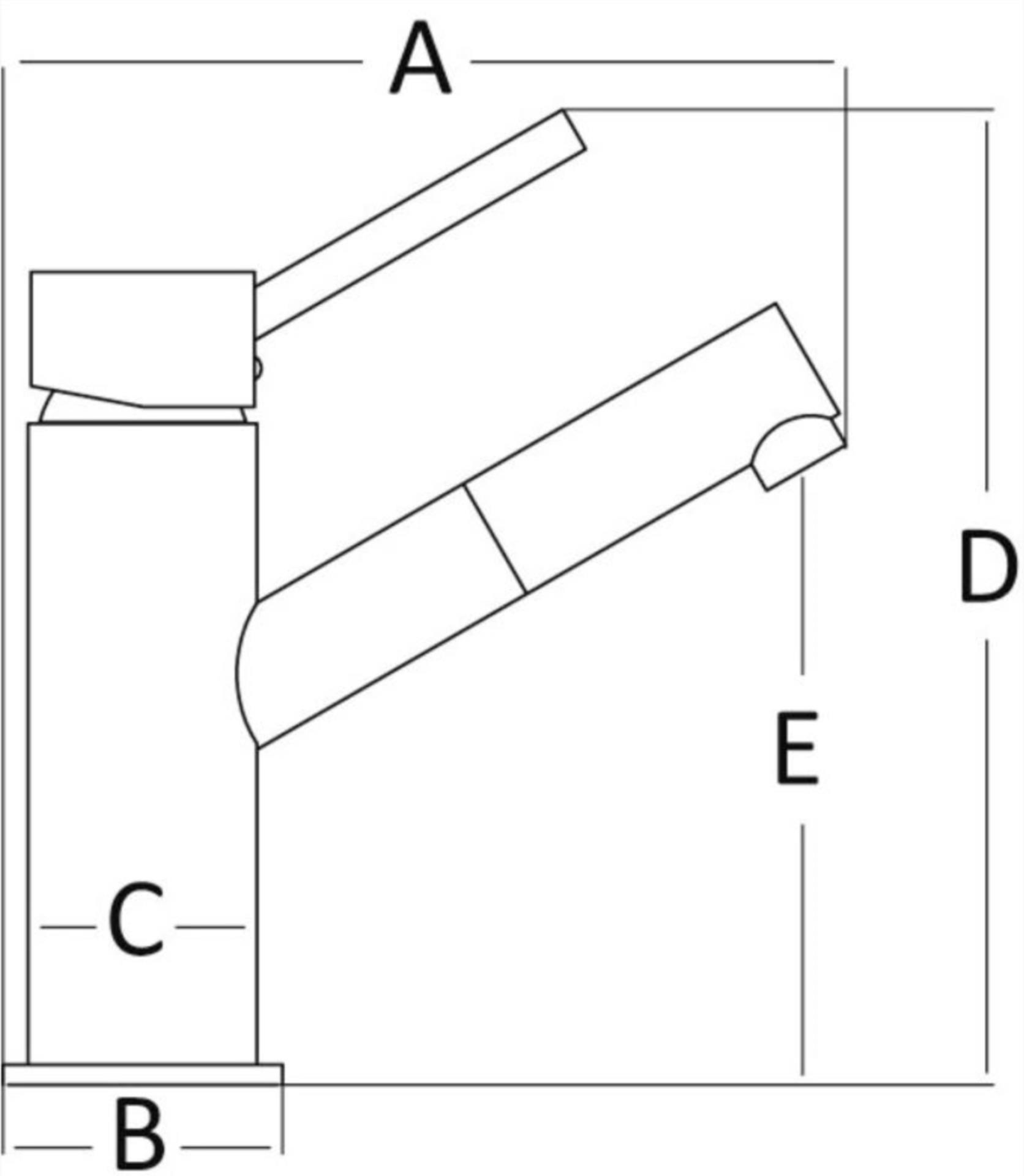 Osculati Wasserhahn Diana, kurz (165x180mm)  Osculati Wasserhahn Diana, kurz (165x180mm)