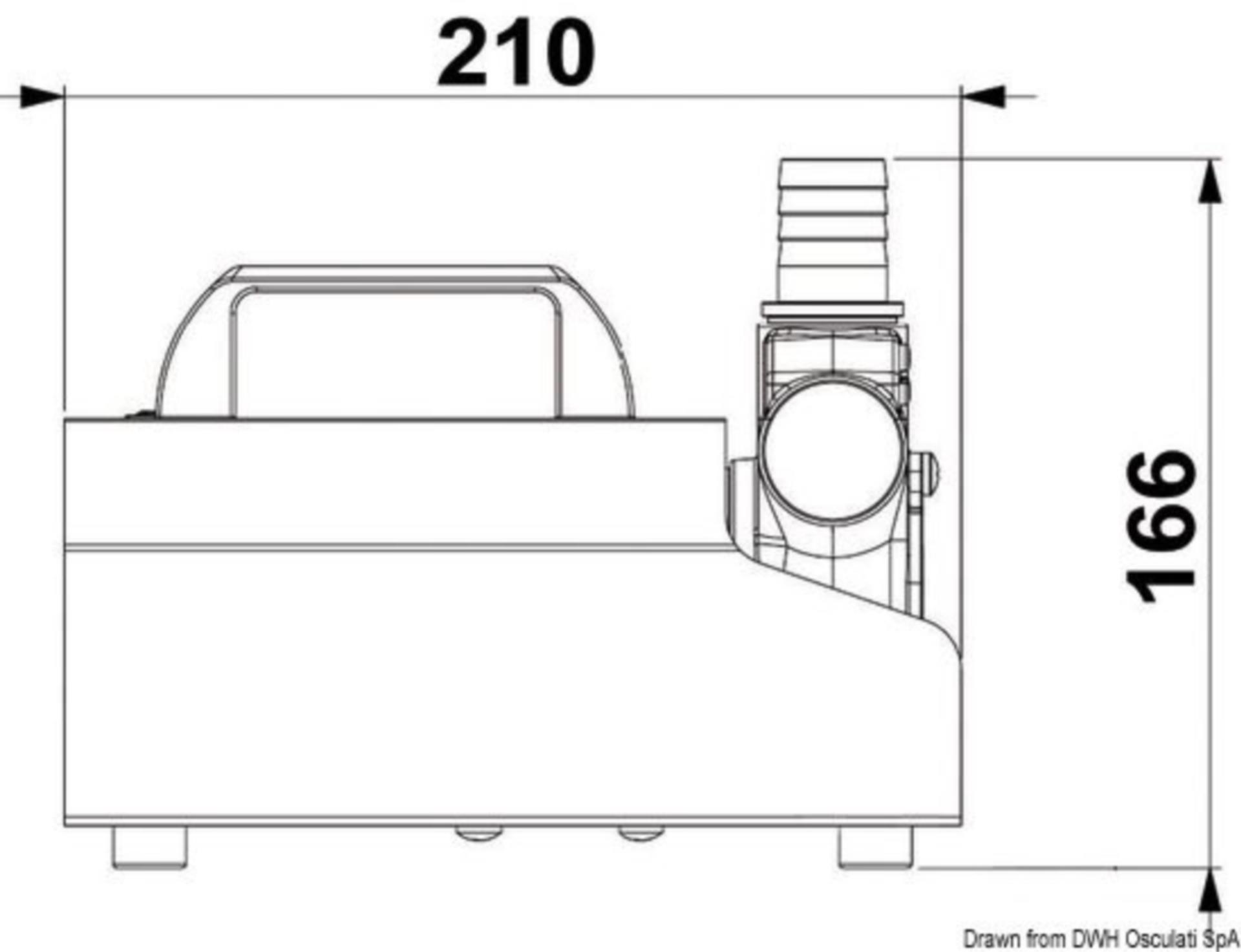 Osculati Eletropumpe zum Umfüllen von Diesel 12V/15A