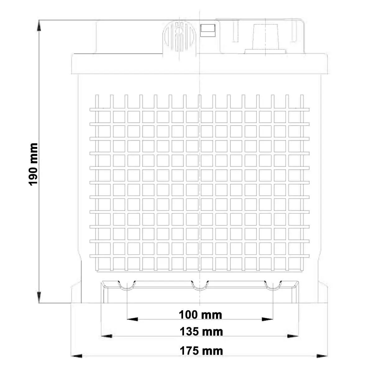 Vetus AGM Batterie 60 Ah, 242 x 175 x 190 mm,18,6 kg