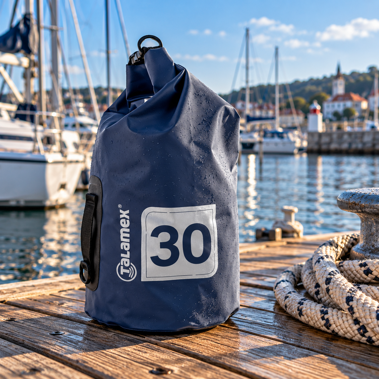 Talamex Wasserdichter Packsack, 30 Liter (65 x 27 cm)