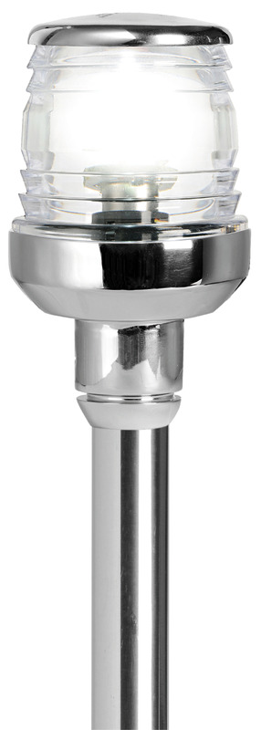 Osculati Lampenschaft herausziehbar mit 360° Leuchte, Edelstahl