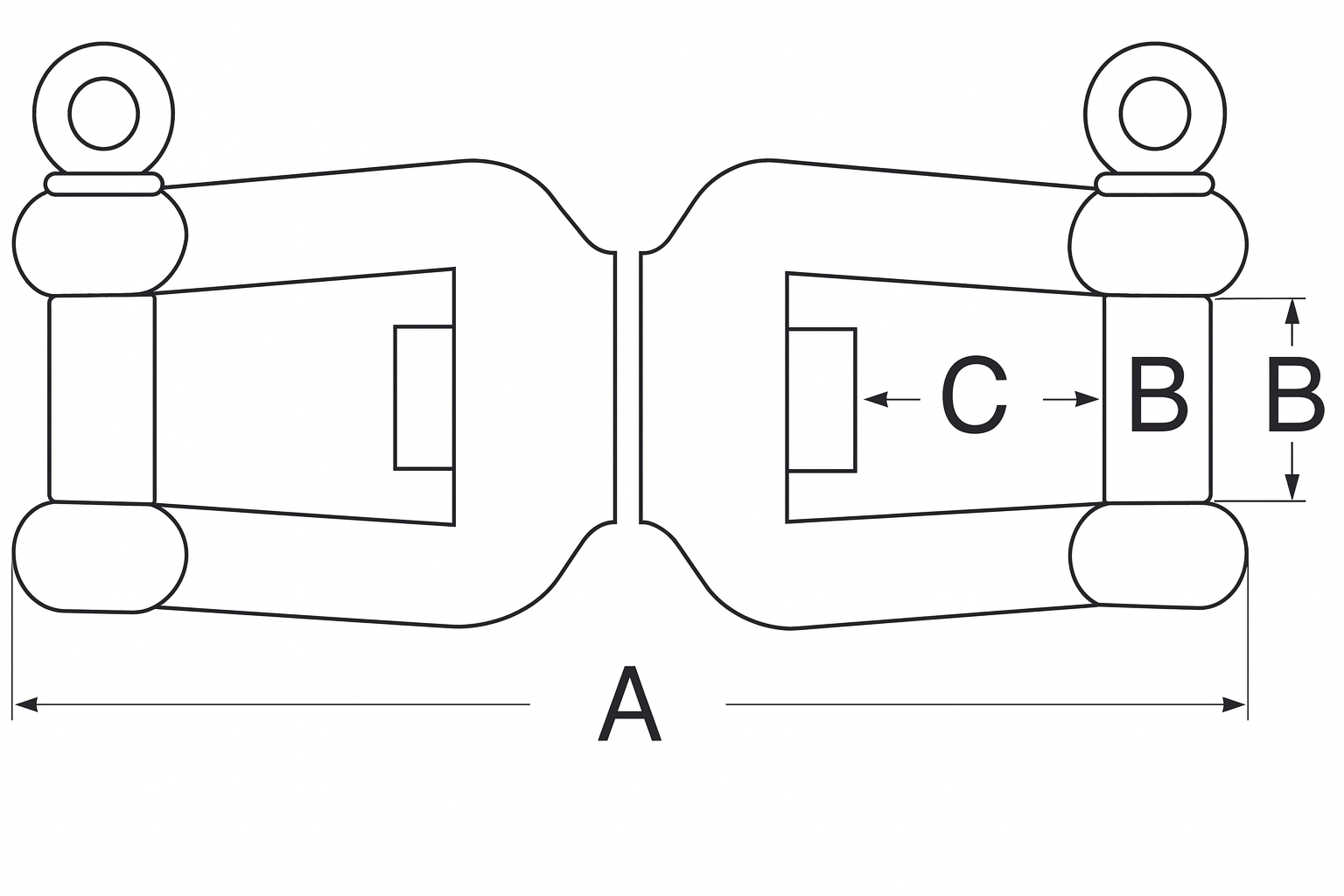 Osculati Ankerwirbel Edelstahl 13 mmØ, 152 mm
