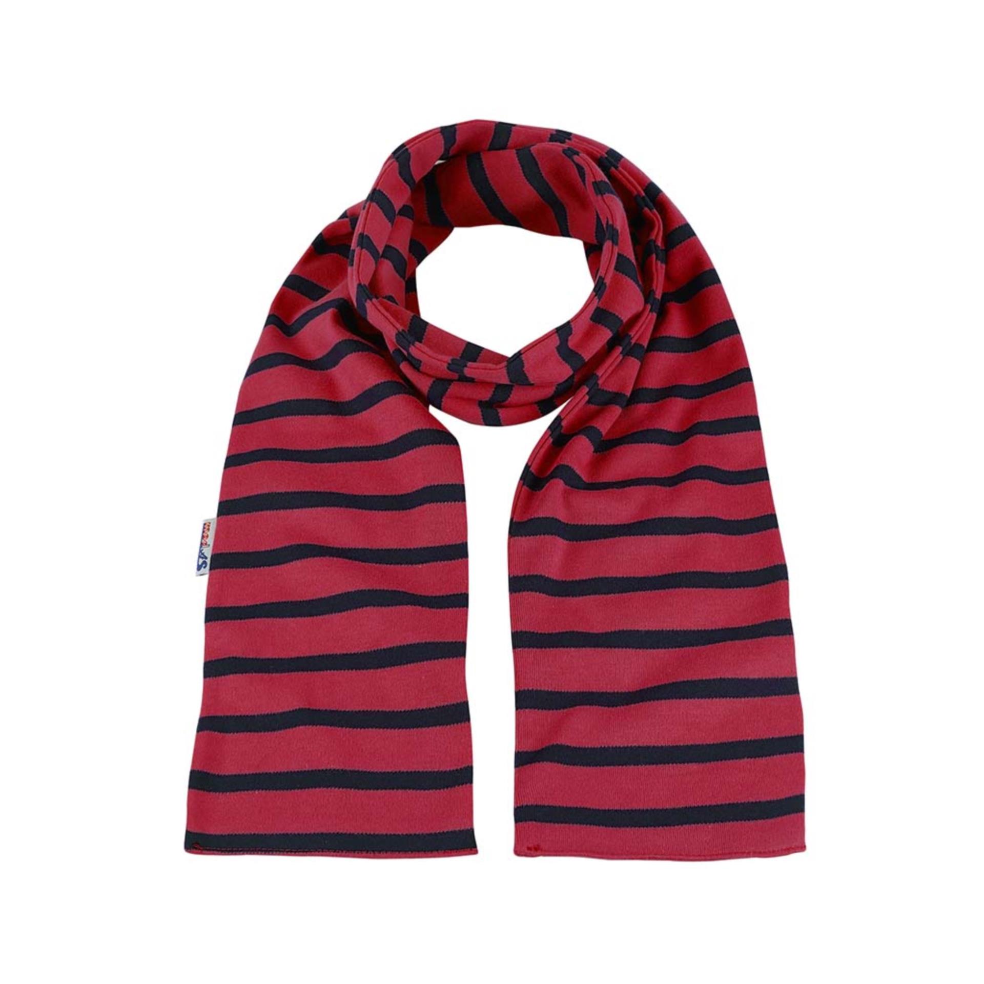 Modas Bretonischer Schal rot / blau, 20 x 160 cm