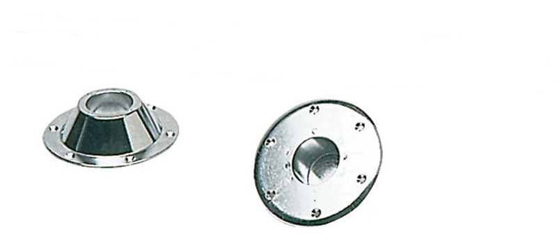 Osculati Tischfuß Edelstahl, hochglanzpoliert 700 mm x 60 mm