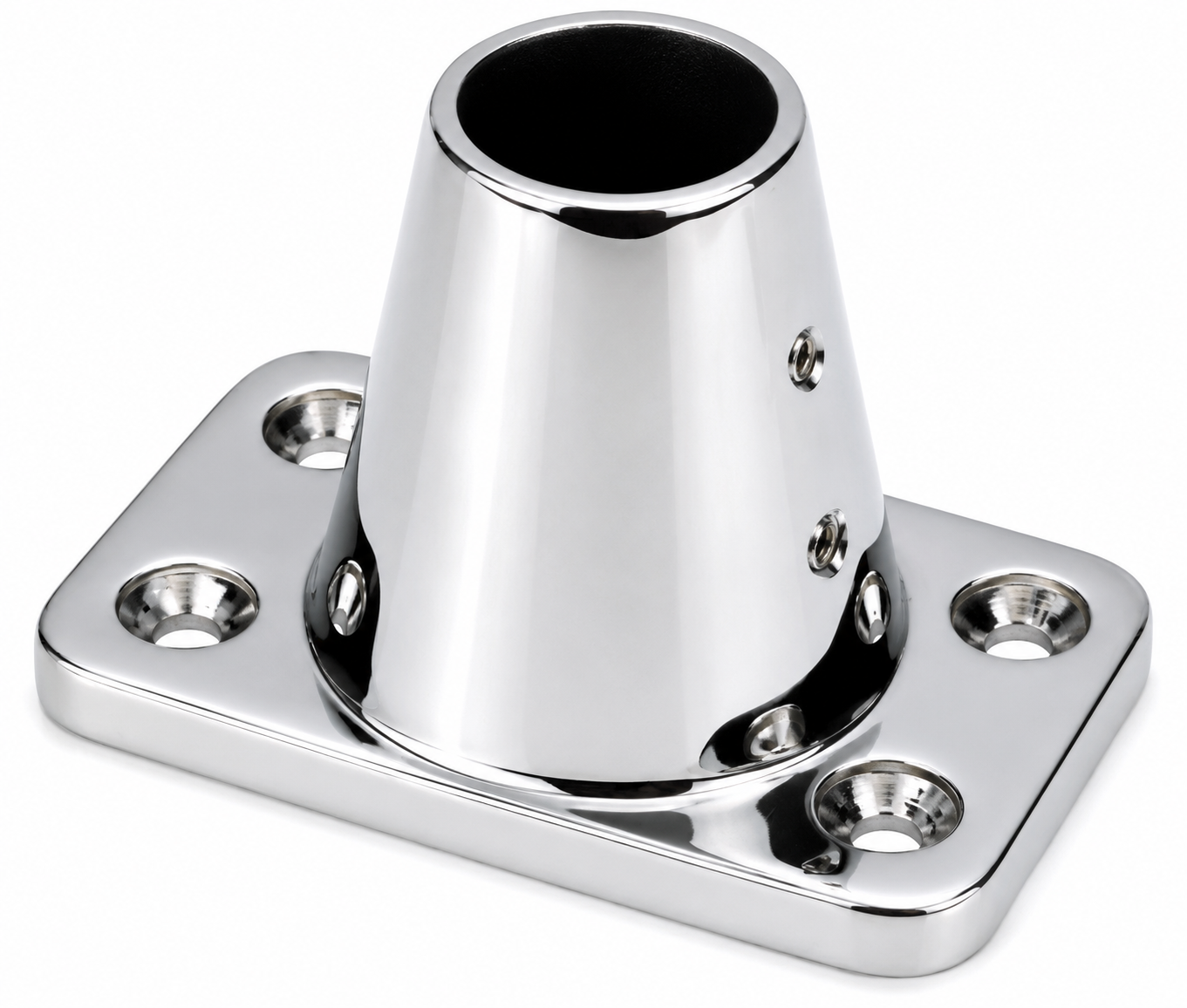 Osculati Relingsfuß geneigt 7° für 25 mmØ, 90 x 56 mm