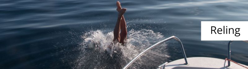 Reling für ihr Boot